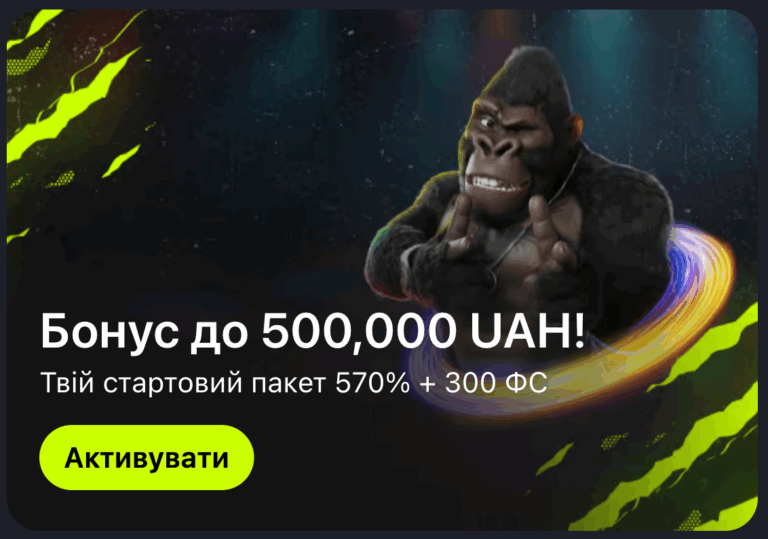 Казино Gorilla: бонуси для нових гравців у 2025 році